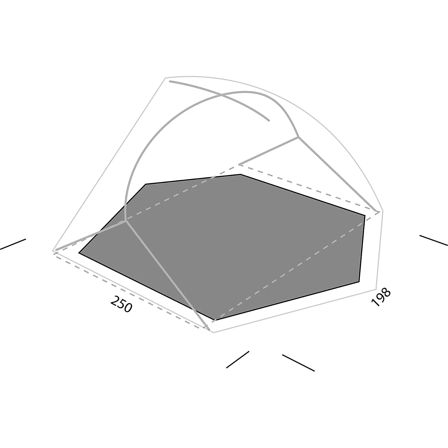 Exped LYRA III FOOTPRINT, Grey 1 Exped LYRA III FOOTPRINT, Grey
